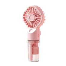 Load image into Gallery viewer, New Portable Handheld Fan USB Rechargeable Turbo Water-Cooled Spray Mini Fan 4 Gear Speed Air-conditioning Mute Fans Outdoor Handheld Misting Fan Rechargeable Mini Personal Fan Battery Operated for Travel
