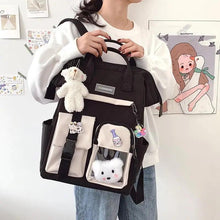 Load image into Gallery viewer, New Purple Waterproof Candy Colors Backpack For Women And Girls Fancy High School Bags for Teenage Girl Cute Travel Bag

