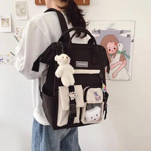 Load image into Gallery viewer, New Purple Waterproof Candy Colors Backpack For Women And Girls Fancy High School Bags for Teenage Girl Cute Travel Bag
