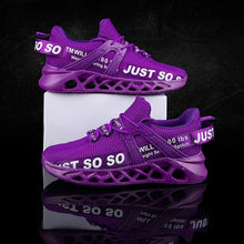 Load image into Gallery viewer, New Purple Womens Sport Sneakers Running Mesh Platform Sneakers Breathable Tennis Outdoor Lightweight Twist Bottom Breathable Tennis Sport Shoes For Workout Walking Outdoor Sport Gym
