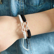 Load image into Gallery viewer, New Retro Infinity Handmade Bracelet Set Friendship Bracelet Set Love Couples Bracelets Bangles Set Infinity Matching Bracelets For Couples His And Hers Infinity Sign Handmade Rope Braided Stainless Steel BFF Bracelets
