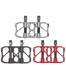 Load image into Gallery viewer, New  Road Bike Pedal Non-Slip Ultra-Light Aluminum 3 Ball Bearing Cycling Pedals Mountain Bike Pedals Pedals Aluminum Bicycle Flat Platform Pedals Lightweight Non-Slip Sealed Bearing For Road Mountain
