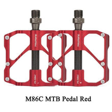 Load image into Gallery viewer, New  Road Bike Pedal Non-Slip Ultra-Light Aluminum 3 Ball Bearing Cycling Pedals Mountain Bike Pedals Pedals Aluminum Bicycle Flat Platform Pedals Lightweight Non-Slip Sealed Bearing For Road Mountain
