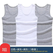 将图片加载到图库查看器，New Sale 100% Soft Cotton Mens Modern Sleeveless Tank Top Solid Muscle Vest Athletic Undershirts O-neck Gym Clothing Tees Tops Unique Soft Comfortable Summer Tops For Men Soft Cotton Sleeveless Tops for Men Classic Tank Tops
