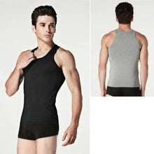 将图片加载到图库查看器，New Sale 100% Soft Cotton Mens Modern Sleeveless Tank Top Solid Muscle Vest Athletic Undershirts O-neck Gym Clothing Tees Tops Unique Soft Comfortable Summer Tops For Men Soft Cotton Sleeveless Tops for Men Classic Tank Tops

