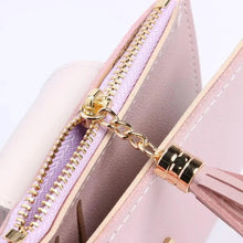 将图片加载到图库查看器，New Short PU Leather Clutch Bags Card Holder Wallet And  Small Coin Purse for Women And Girls

