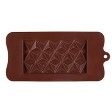 将图片加载到图库查看器，New Silicone Chocolate Mold Triangular Baking Tools Non-Stick Silicone Cake Mould Jelly Candy 3D Molds Kitchen Accessories Break Apart Chocolate Molds Silicone Deep Candy Bar Molds Silicone Shapes
