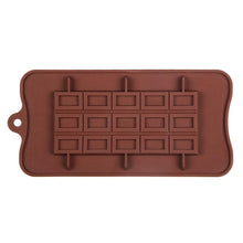 将图片加载到图库查看器，New Silicone Chocolate Mold Triangular Baking Tools Non-Stick Silicone Cake Mould Jelly Candy 3D Molds Kitchen Accessories Break Apart Chocolate Molds Silicone Deep Candy Bar Molds Silicone Shapes
