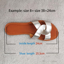 将图片加载到图库查看器，New Slides Women Summer Slippers Outdoor Summer Beach Shoes Fashion Slip-On Woman Slippers Leather Sandals Women's Flip Flops Leather Slide Beach Pool Slipper Sandals
