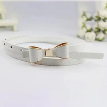 Load image into Gallery viewer, New Slim PU Leather Fashion Bow Waist Belt For Women Casual Dress Retro Design Women Waistband

