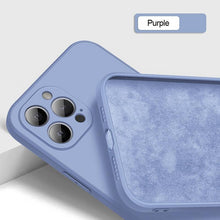 Load image into Gallery viewer, New Soft Silicone Square Phone Case For iPhone 14 13 Pro Max  Back Cover Full Body Protection Cover 13 Pro Shockproof Protective Case
