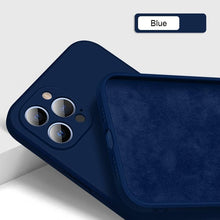 Load image into Gallery viewer, New Soft Silicone Square Phone Case For iPhone 14 13 Pro Max  Back Cover Full Body Protection Cover 13 Pro Shockproof Protective Case
