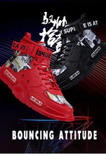 将图片加载到图库查看器，New Sport Mens High Quality Sneakers Breathable Lightweight Red Basketball Luxury Fashion Running Sneakers Non Slip Tennis Sport Athletic Walking Workout Sneakers
