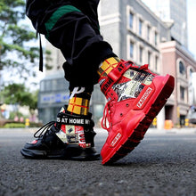 将图片加载到图库查看器，New Sport Mens High Quality Sneakers Breathable Lightweight Red Basketball Luxury Fashion Running Sneakers Non Slip Tennis Sport Athletic Walking Workout Sneakers
