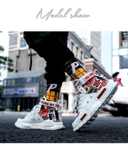 将图片加载到图库查看器，New Sport Mens High Quality Sneakers Breathable Lightweight Red Basketball Luxury Fashion Running Sneakers Non Slip Tennis Sport Athletic Walking Workout Sneakers
