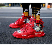 将图片加载到图库查看器，New Sport Mens High Quality Sneakers Breathable Lightweight Red Basketball Luxury Fashion Running Sneakers Non Slip Tennis Sport Athletic Walking Workout Sneakers
