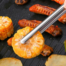 Load image into Gallery viewer, New Stainless Steel Grill Tongs Cooking Utensils For BBQ Baking Silver BBQ Accessories Camping Supplies Kitchen Serving Tongs for Cooking Grilling Baking Bread Salad Buffet Tongs Spatula Metal
