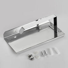 Load image into Gallery viewer, NEW Stainless Steel Toilet Paper Holder BathroomPaper Phone Holder Shelf Towel Roll shelf Accessories  Toilet Paper Holder with Phone Shelf Aluminum Bathroom Accessories Tissue Roll Dispenser Storage Rack Wall Mounted Modern Paper Towel Adapter
