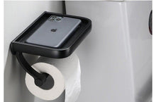 Load image into Gallery viewer, NEW Stainless Steel Toilet Paper Holder BathroomPaper Phone Holder Shelf Towel Roll shelf Accessories  Toilet Paper Holder with Phone Shelf Aluminum Bathroom Accessories Tissue Roll Dispenser Storage Rack Wall Mounted Modern Paper Towel Adapter
