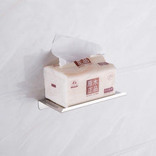 Load image into Gallery viewer, NEW Stainless Steel Toilet Paper Holder BathroomPaper Phone Holder Shelf Towel Roll shelf Accessories  Toilet Paper Holder with Phone Shelf Aluminum Bathroom Accessories Tissue Roll Dispenser Storage Rack Wall Mounted Modern Paper Towel Adapter
