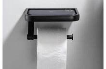 Load image into Gallery viewer, NEW Stainless Steel Toilet Paper Holder BathroomPaper Phone Holder Shelf Towel Roll shelf Accessories  Toilet Paper Holder with Phone Shelf Aluminum Bathroom Accessories Tissue Roll Dispenser Storage Rack Wall Mounted Modern Paper Towel Adapter
