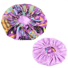Load image into Gallery viewer, New Stunning Extra Large Satin Lined Bonnet Women Big Size Beauty Print Satin Silk Bonnet Sleep Night Cap Head Cover Bonnet Hat

