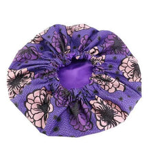 Load image into Gallery viewer, New Stunning Extra Large Satin Lined Bonnet Women Big Size Beauty Print Satin Silk Bonnet Sleep Night Cap Head Cover Bonnet Hat
