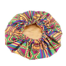 Load image into Gallery viewer, New Stunning Extra Large Satin Lined Bonnet Women Big Size Beauty Print Satin Silk Bonnet Sleep Night Cap Head Cover Bonnet Hat
