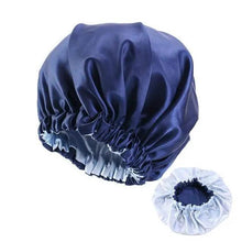 Load image into Gallery viewer, New Stunning Extra Large Satin Lined Bonnet Women Big Size Beauty Print Satin Silk Bonnet Sleep Night Cap Head Cover Bonnet Hat
