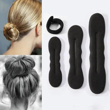 Load image into Gallery viewer, New Style  Black Hair Styling Bun Curler Classic Magic Hair Bun Maker Foam Sponge Bun Twist Hair Shaper For Women
