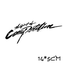 将图片加载到图库查看器，New Style Car Styling Creative The Spirit of Competition Sport Style Car Body Car Front Cover Sticker Decal Reflective Sticker Auto Light Eyebrow Reflective Decals Car Bumper Stickers Decorative Rear Mirror Vinyl Decal

