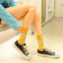 将图片加载到图库查看器，New Style Cartoon Flower Women Socks Kawaii Socks Breathable Spring Autumn Casual Socks Beautiful Girls Socks For Women
