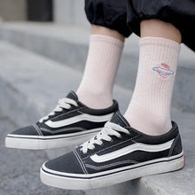 将图片加载到图库查看器，Combed Out Of Pure Cotton Socks Autumn Cute Japanese Harajuku Planet Magic Array Embroidery Long Socks Korean Style Kawaii Girls Socks For Men And Women
