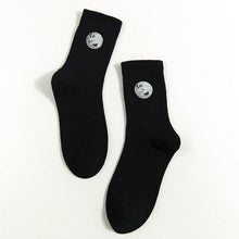 将图片加载到图库查看器，Combed Out Of Pure Cotton Socks Autumn Cute Japanese Harajuku Planet Magic Array Embroidery Long Socks Korean Style Kawaii Girls Socks For Men And Women
