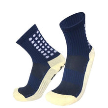 将图片加载到图库查看器，Unisex Cycling Socks Football Socks Round Silicone Suction Cup Grip Anti Slip Soccer Socks Sports Baseball Rugby Socks For Men And Women
