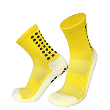 将图片加载到图库查看器，Unisex Cycling Socks Football Socks Round Silicone Suction Cup Grip Anti Slip Soccer Socks Sports Baseball Rugby Socks For Men And Women
