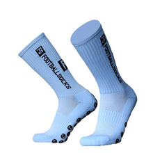 将图片加载到图库查看器，Unisex Cycling Socks Football Socks Round Silicone Suction Cup Grip Anti Slip Soccer Socks Sports Baseball Rugby Socks For Men And Women

