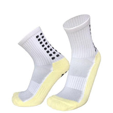 将图片加载到图库查看器，Unisex Cycling Socks Football Socks Round Silicone Suction Cup Grip Anti Slip Soccer Socks Sports Baseball Rugby Socks For Men And Women
