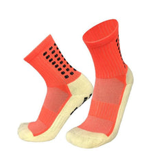 将图片加载到图库查看器，Unisex Cycling Socks Football Socks Round Silicone Suction Cup Grip Anti Slip Soccer Socks Sports Baseball Rugby Socks For Men And Women

