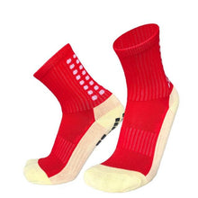 将图片加载到图库查看器，Unisex Cycling Socks Football Socks Round Silicone Suction Cup Grip Anti Slip Soccer Socks Sports Baseball Rugby Socks For Men And Women

