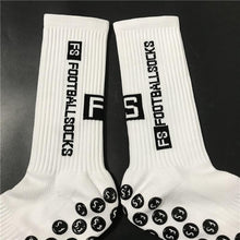 将图片加载到图库查看器，Unisex Cycling Socks Football Socks Round Silicone Suction Cup Grip Anti Slip Soccer Socks Sports Baseball Rugby Socks For Men And Women
