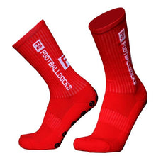 将图片加载到图库查看器，Unisex Cycling Socks Football Socks Round Silicone Suction Cup Grip Anti Slip Soccer Socks Sports Baseball Rugby Socks For Men And Women

