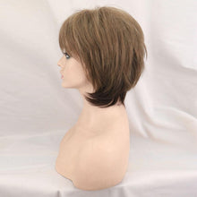 Load image into Gallery viewer, New Style Women Synthetic Mixed Blonde Brown Short Wigs Natural Hair Wigs Heat Resistant Hair Wig for Women Bob Wigs For Black Women Gifts For Black Women
