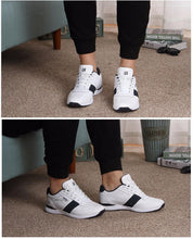 将图片加载到图库查看器，New Stylish Mens Walking Shoes Lace Up Sport Outdoor Jogging Athletic Shoes Comfortable Sneakers Running Lace Up Athletic Sneakers Outdoor Walking Mens Comfortable Fashion Design
