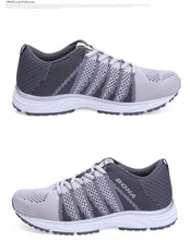 Load image into Gallery viewer, New Stylish Women Running Shoes Outdoor Walking Jogging Sneakers Lace Up Mesh Athletic Shoes Non Slip Lightweight Breathable Mesh Running Sneakers
