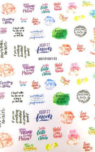 将图片加载到图库查看器，New Super Thin Self-Adhesive  Letter 3d Nail Decal Stickers Manicure Nail Art Decoration Accessories Holographic Old English Character Nail Self-Adhesive Sticker English Font Design Manicure Design Water Sliders Decorations Accessories

