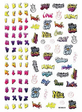 将图片加载到图库查看器，New Super Thin Self-Adhesive  Letter 3d Nail Decal Stickers Manicure Nail Art Decoration Accessories Holographic Old English Character Nail Self-Adhesive Sticker English Font Design Manicure Design Water Sliders Decorations Accessories
