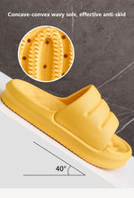 将图片加载到图库查看器，New Thicker EVA Sofa Slides Sole Soft Indoor Slippers Men Women Anti-Slip Sandals Summer Bathroom Platform Shoes Open Toe Soft Slippers Thick Lightweight Non-Slip Shower Bath Cloud Slides Pool Gym House Sandals
