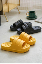 将图片加载到图库查看器，New Thicker EVA Sofa Slides Sole Soft Indoor Slippers Men Women Anti-Slip Sandals Summer Bathroom Platform Shoes Open Toe Soft Slippers Thick Lightweight Non-Slip Shower Bath Cloud Slides Pool Gym House Sandals
