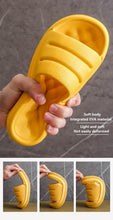 将图片加载到图库查看器，New Thicker EVA Sofa Slides Sole Soft Indoor Slippers Men Women Anti-Slip Sandals Summer Bathroom Platform Shoes Open Toe Soft Slippers Thick Lightweight Non-Slip Shower Bath Cloud Slides Pool Gym House Sandals
